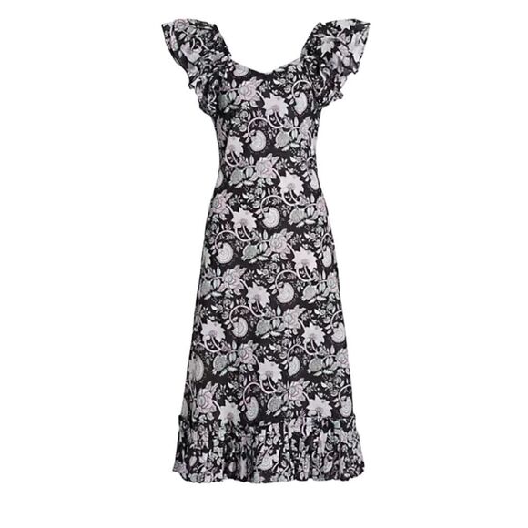 Mille Klara‎ Midi Paisley Print Dress xl - Picture 1 of 10